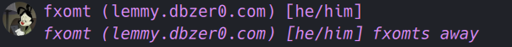 fxomt (lemmy.dbzer0.com) [he/him]: fxomt (lemmy.dbzer0.com) [he/him] fxomts away