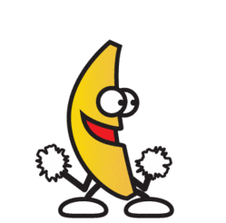 A dancing banana gif